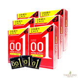 こっそり買いたい コンドーム オカモト ゼロワン  Lサイズ 0.01 3個入り　6箱セット