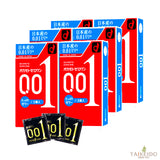 こっそり買いたい コンドーム オカモト ゼロワン  たっぷりゼリー  0.01 3個入り　6箱セット  (コピー)