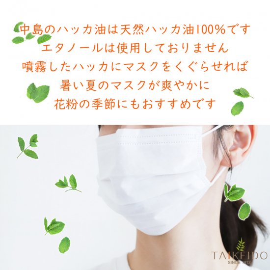 中島のハッカ油20ml スプレータイプ 天然和種ハッカ100％ 2個セット